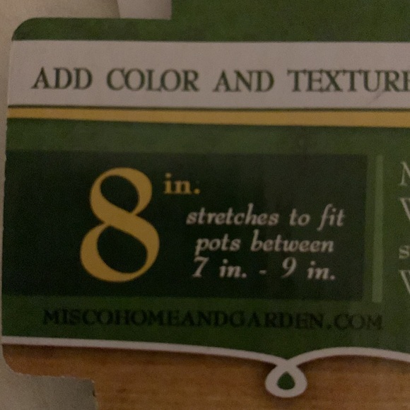 Stretchable pot sox fabric cover. Washable, reusable & stain resistant, fits 8” - Picture 8 of 9